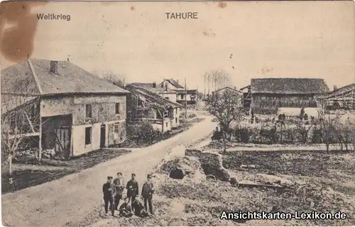 Sommepy-Tahure Straßenansicht 1. Weltkrieg
