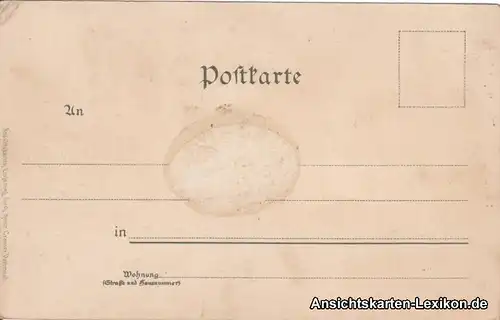 Dortmund Litho AK ua Denkmal, Kronenburg Schwanenteich u