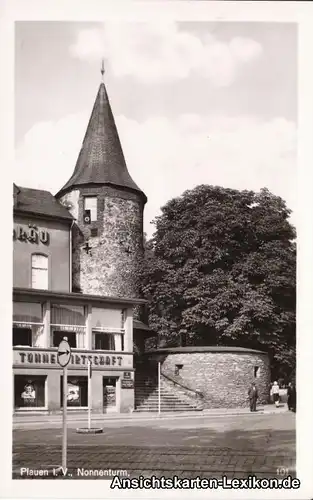 Plauen (Vogtland) Nonnenturm mit Restaurant "Tunnel"
