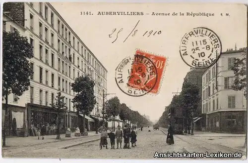 Aubervilliers Straße der Republik (Avenue de la Republiq
