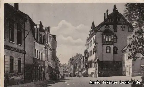 Crimmitschau Leipziger-Straße mit Lutherhof