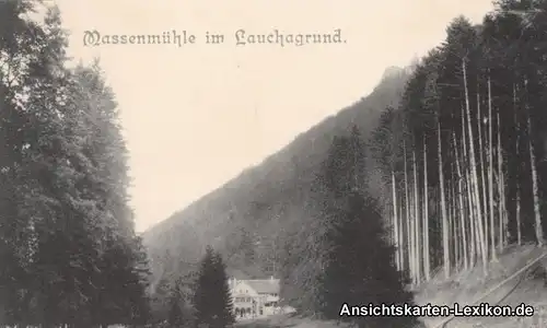 Ansichtskarte Elgersburg Massenmühle im Lauchagrund 1910