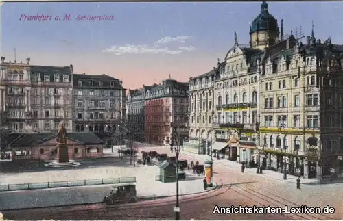 Ansichtskarte Frankfurt am Main Schillerplatz 1917