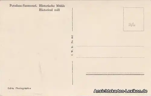 Potsdam Historische Mühle 1920