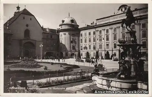 Innsbruck Leopoldsbrunnen und Hofkirche