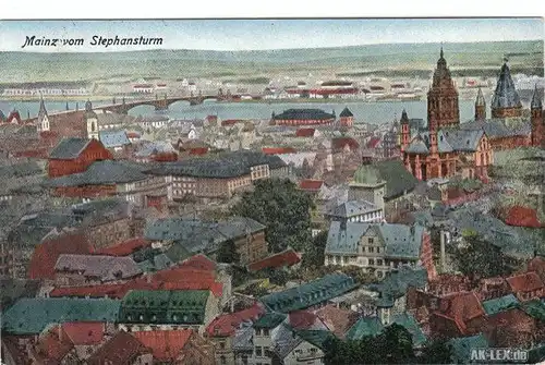 Mainz Panorama vom Stephansturm