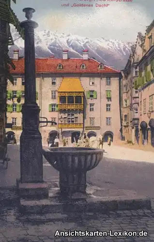 Innsbruck Herzog-Friedrich-Straße und "Goldenes Dachl"