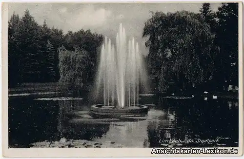 Limbach-Oberfrohna Stadtpark Ansichtskarte b Chemnitz 1942