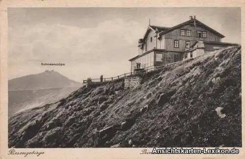 Postcard Krummhübel Karpacz Prinz Heinrich Baude 1926