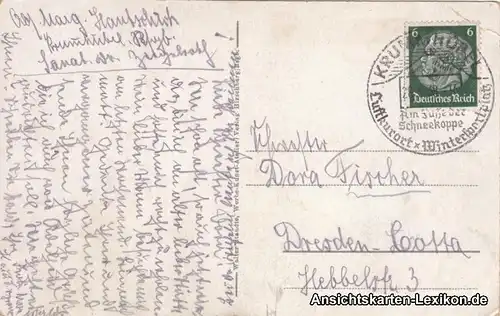 Postcard Schreiberhau Szklarska Poręba Totalansicht 1938