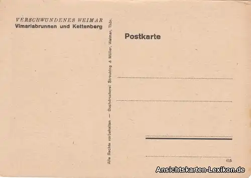 Weimar Vimariabrunnen und Kettenberg - Künstler AK