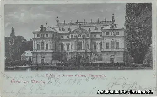 0 Gruss aus Dresden - Palais im Großen Garten, Wassersei