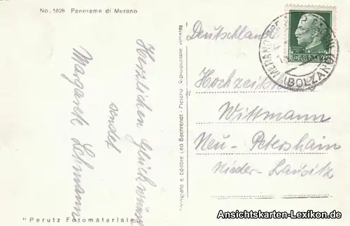 Cartoline Meran Merano Panorama di Merano g1940