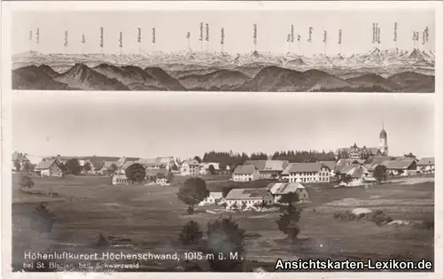 Höchenschwand 2 Bild Ansichtskarte Totale