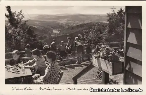 Zella-Mehlis Veilchenbrunn - Blick von der Terrasse