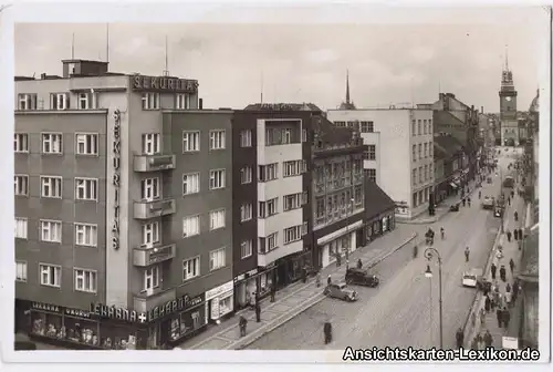 Pardubitz Straßenpartie - Geschäfte - Foto Ansichtskarte