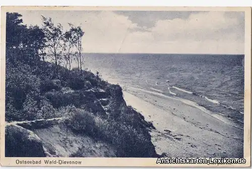 Berg Dievenow Partie am Strand - Steilhang