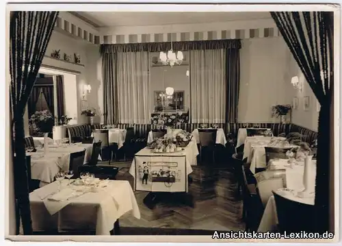 Charlottenburg-Berlin Restaurant Rapallo - Gastraum Werbe Bleibtreustraße 1959