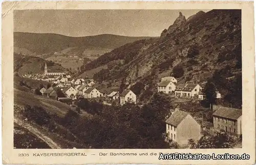 Diedolshausen Der Bonhomme und die Ruine Gutenberg