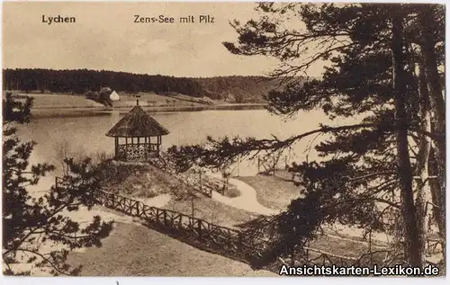 Lychen Zenssee mit Pilz (Aussichtspunkt)