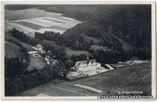 Ansichtskarte Saalfeld (Saale) Fliegeraufnahme Feengrotte 1935