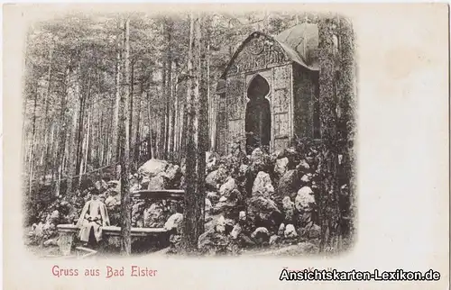 Bad Elster Partie an der Franz-Kapelle Ansichtskarte Vogtland 1905