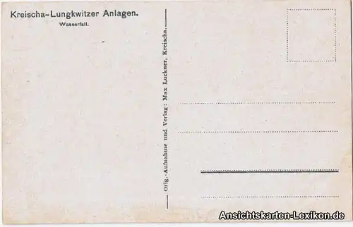 Kreischa Lungkwitzer Anlagen - Wasserfall