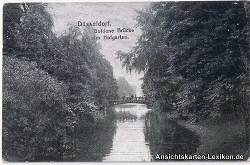 Düsseldorf Goldene Brücke - Hofgarten