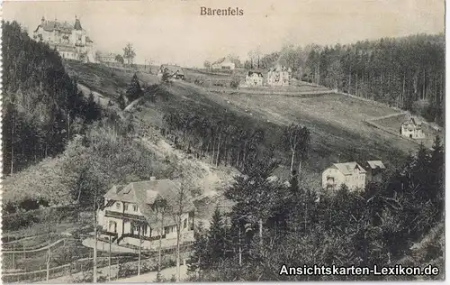 Bärenfels (Erzgebirge) Partie am Hang Ansichtskarte b Altenberg 1916