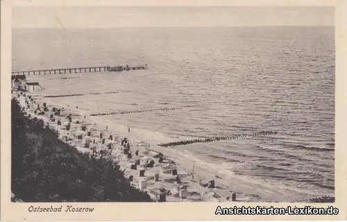 Koserow Blick auf den Strand