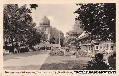 Hinterzarten Partie beim "Adler" Ansichtskarte 1951