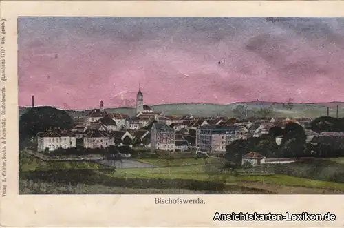 Bischofswerda Luna-Ansichtskarte Panorama