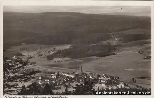 Bischofsgrün Blick vom Wahrzeichen auf die Stadt