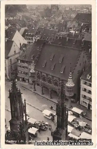 Freiburg im Breisgau Blick vom Münster auf den Münsterpl