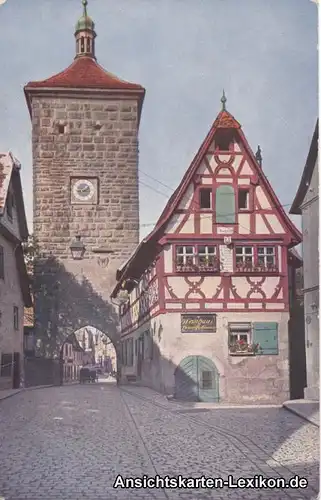 Rothenburg ob der Tauber Siebersturm nebst Torhäuschen i