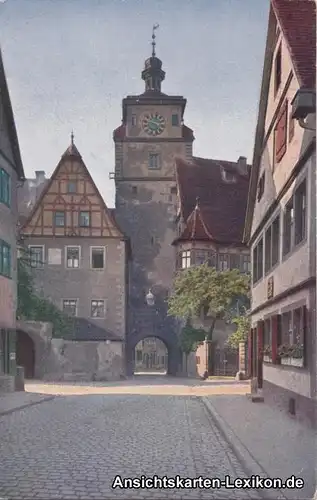 Rothenburg ob der Tauber Weißer Turm (1204) mit Juden-Ta