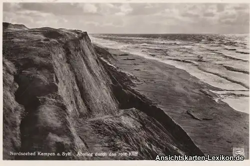 Kampen (Sylt) Abstieg durch das rote Kliff