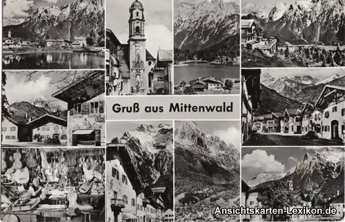 Mittenwald Mehrbildkarte