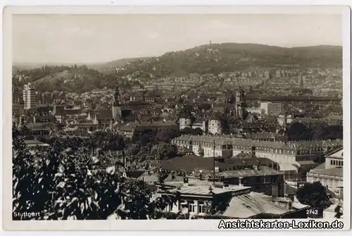 Stuttgart Totalansicht - Foto AK