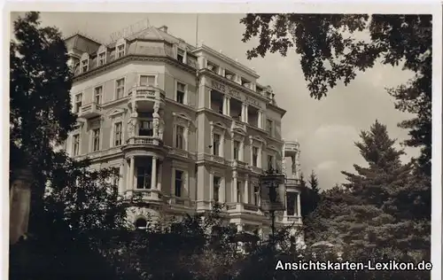 Postcard Franzensbad Františkovy Lázně Hotel Imperial - Foto AK 1936
