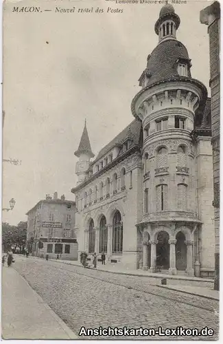 Macon Straßenpartie am Nouvel Hotel des Postes