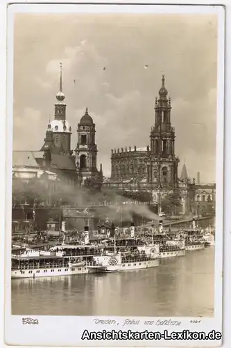 Innere Altstadt-Dresden Panorama - Dampferparade 1940 Walter Hahn:4661