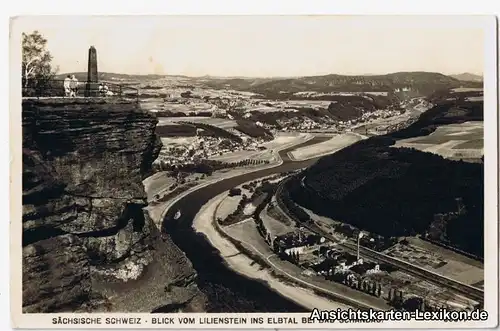 Foto Ansichtskarte Blick auf Fabrikanlage b Wehlen König