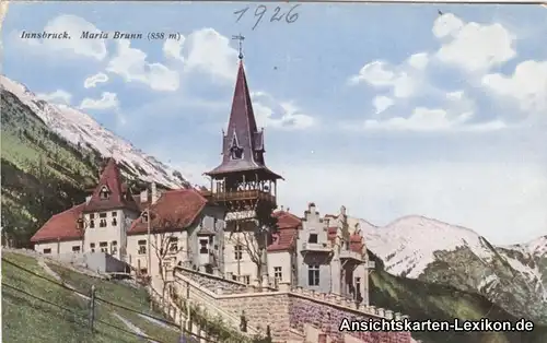 Ansichtskarte Innsbruck Maria Brunn Restaurant (858 m) 1