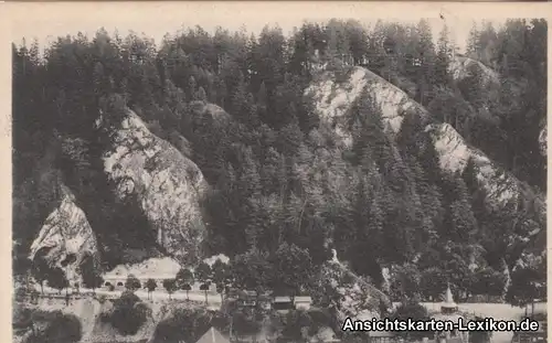 Ansichtskarte Rübeland Eingang in die Hermannshöhle 1912