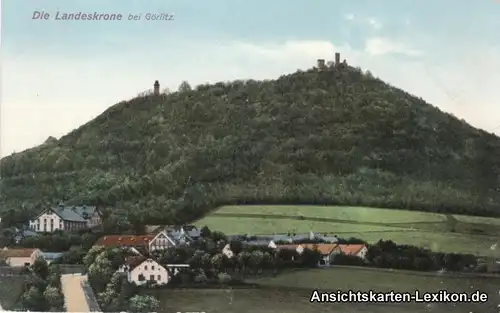 Ansichtskarte Görlitz Partie an der Landeskrone Zgorzele