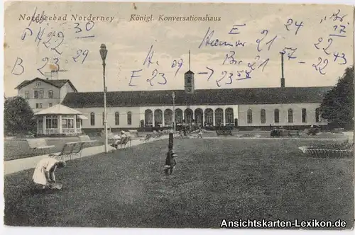 Ansichtskarte Norderney Königliches Konversationshaus c1