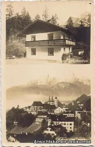 Foto Ansichtskarte Berchtesgaden 2Bild Haus b Garmisch-P