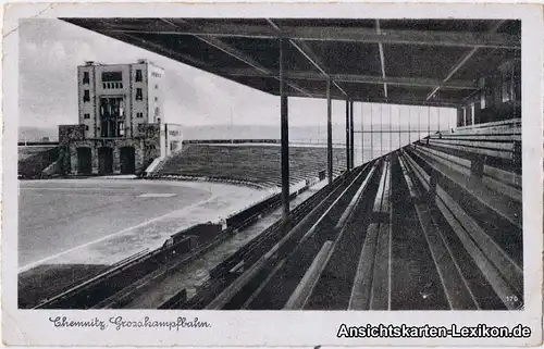 Ansichtskarte Chemnitz Bernsdorf Großkampfbahn Stadion c