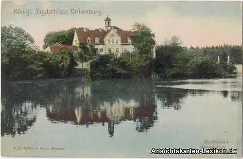 Grillenburg  Tharandt Kgl. Jagdschloß Grillenburg Handco